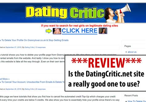 The dating critic